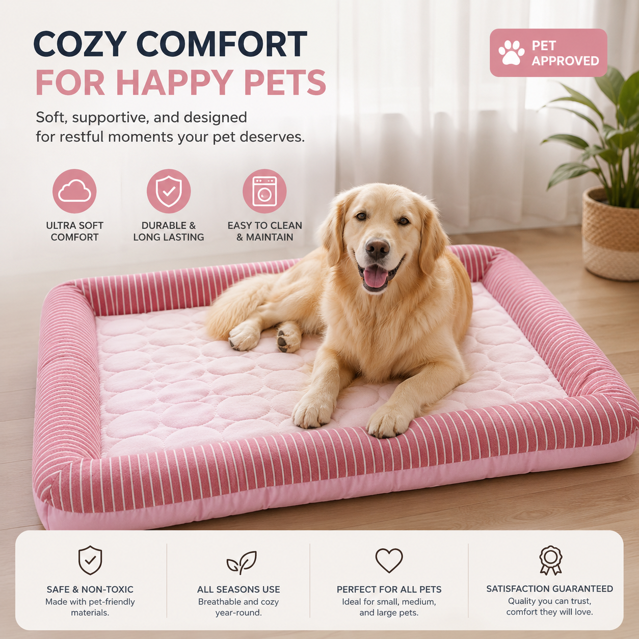Pet Cooling Pad Bed